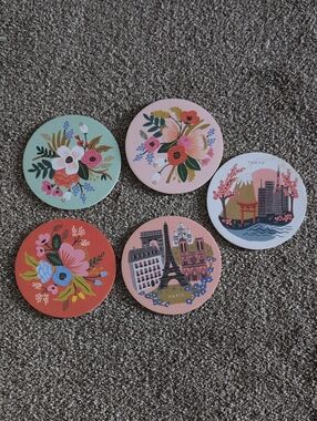 Set of 5 Rifle Paper Co. Coasters
